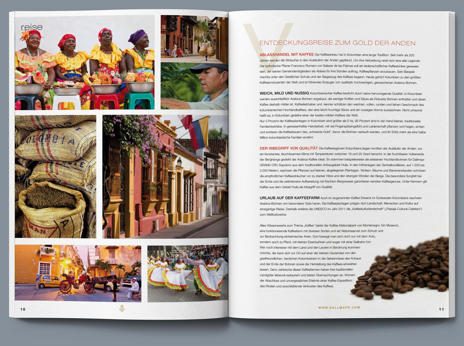 Dallmayr Kundenmagazin, Kaffeeanbau Kolumbien eine lange Tradition