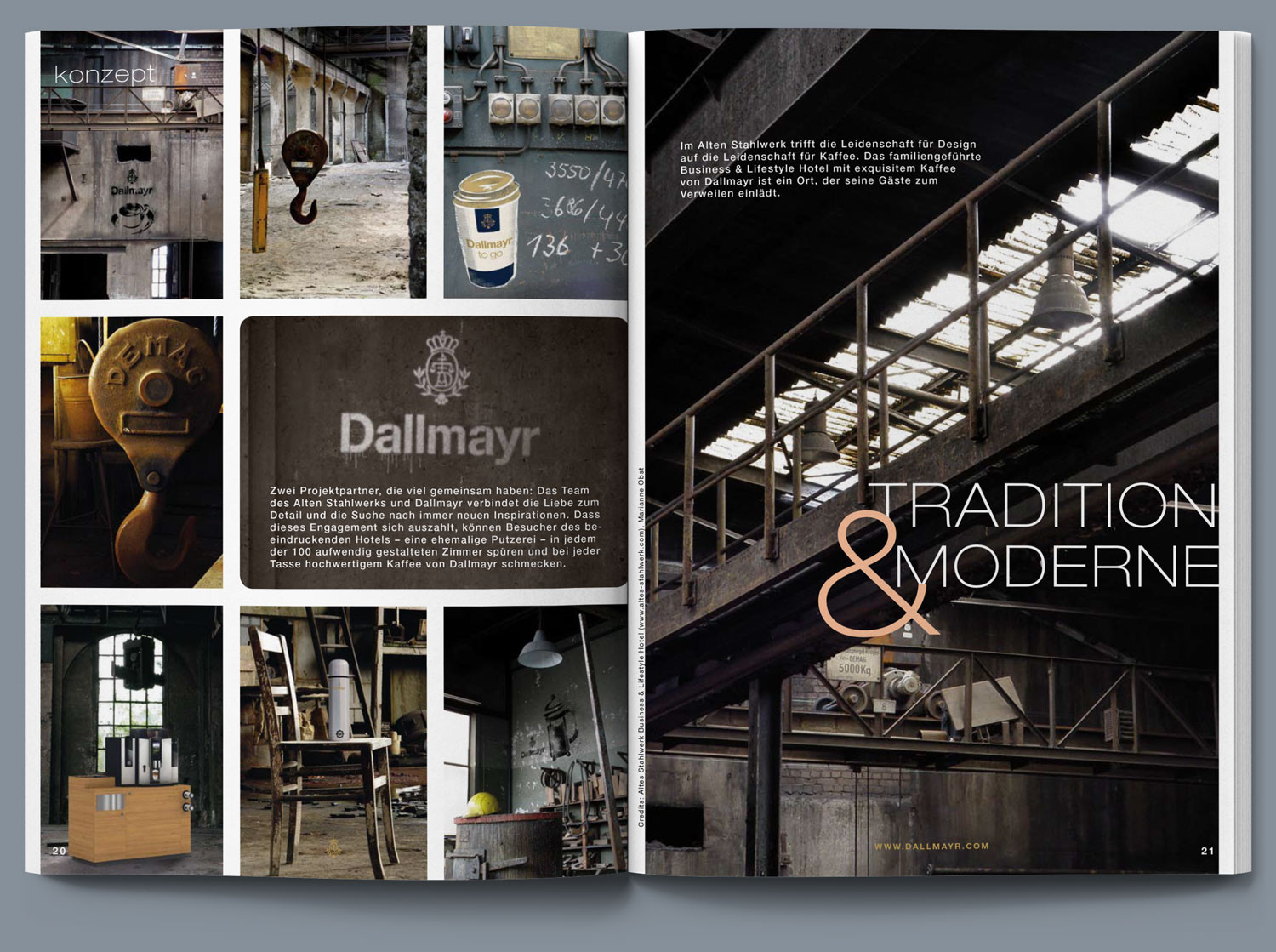 Dallmayr Kundenmagazin, Tradition und Moderne