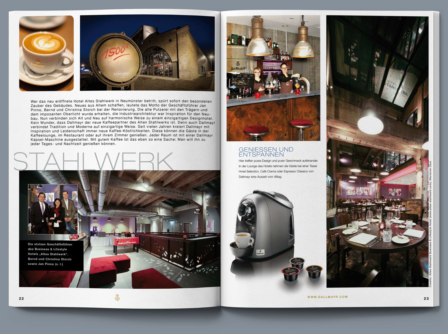 Dallmyr Kundenmagazin, Stahlwerk
