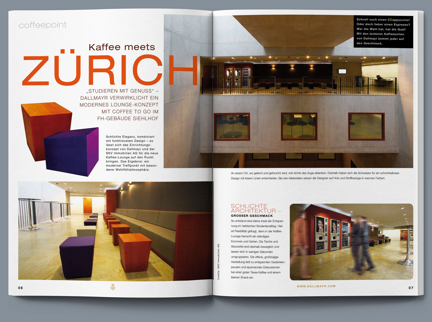 Dallmayr Kundenmagazin, Kaffee meets Zürich