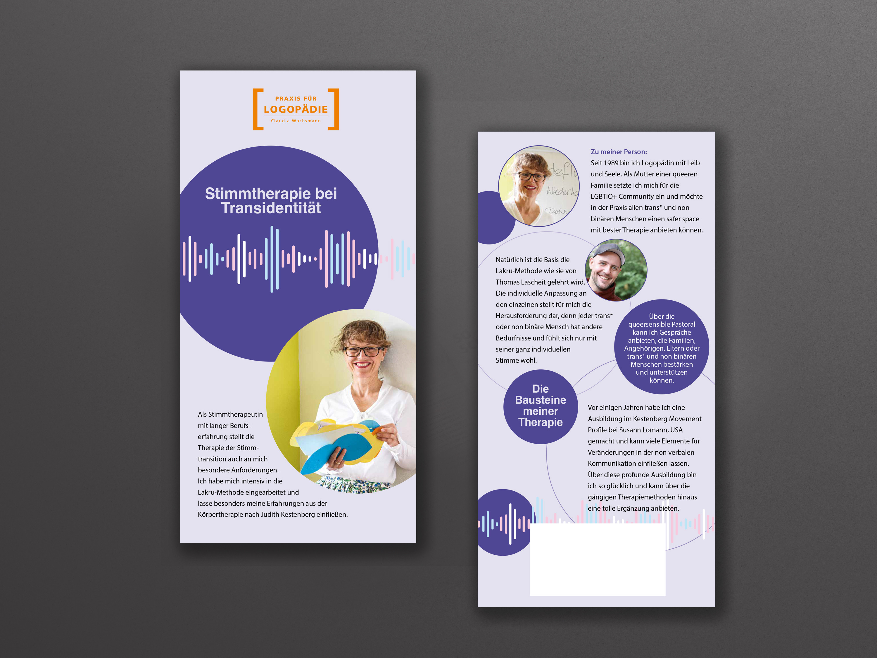 Stimmtherapie bei Transidentität, Flyer