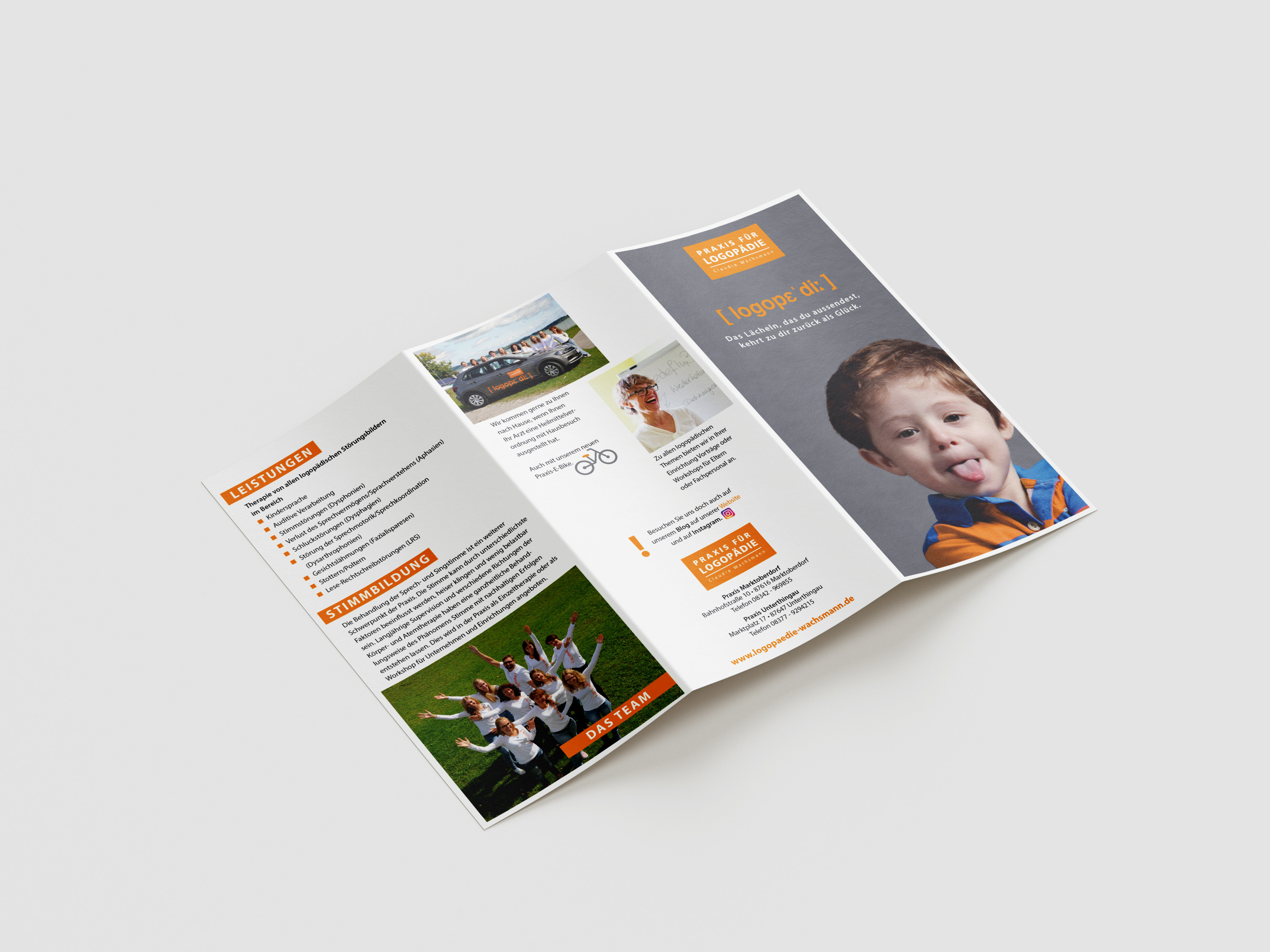 Praxisflyer Logopädie Wachsmann