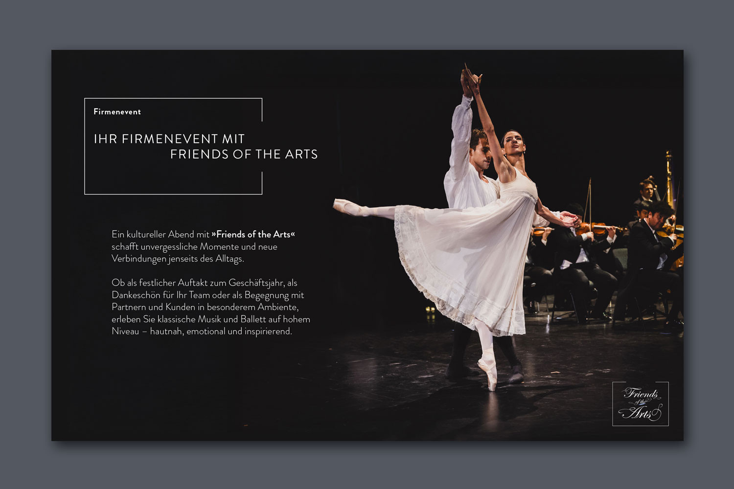Friends of the Arts-Präsentation 7